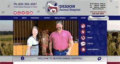 Desktop Screenshot of deasonanimalhospital.com