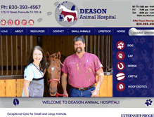 Tablet Screenshot of deasonanimalhospital.com